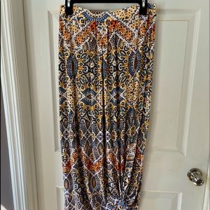 Printed maxi skirt, size M